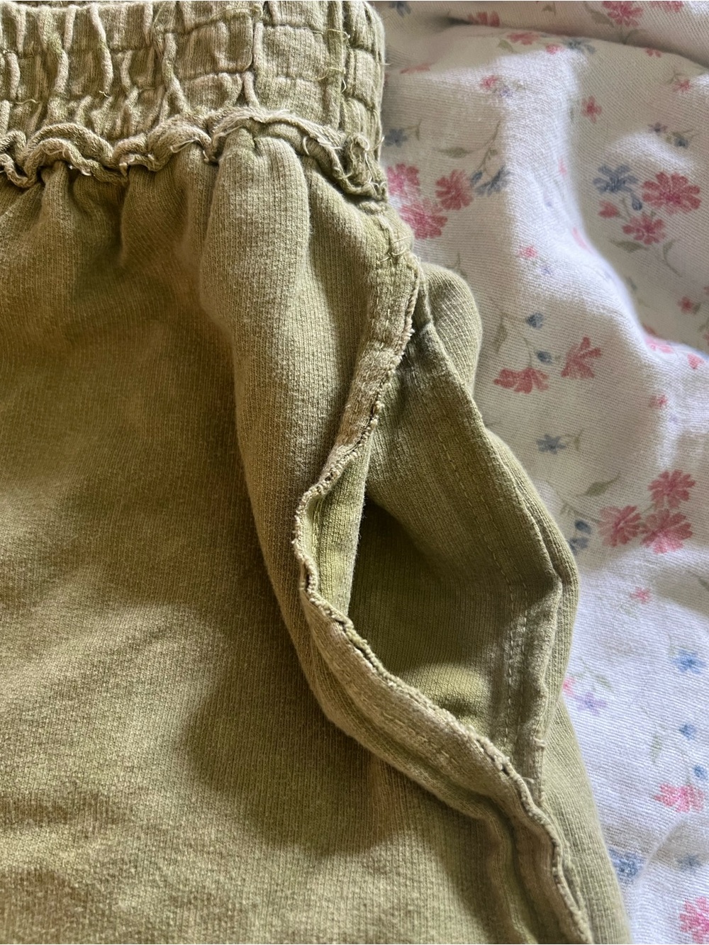 J. HER Olive Green Boho Cotton Wide-Leg Pants - Picture 11 of 11